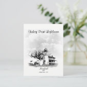 Türkei Point Lighthouse - Maryland Postkarte (Stehend Vorderseite)