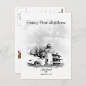 Türkei Point Lighthouse - Maryland Postkarte (Vorne/Hinten)
