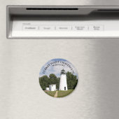Türkei Point Lighthouse, Maryland Round Magnet (In Situ (Geschirrspüler))