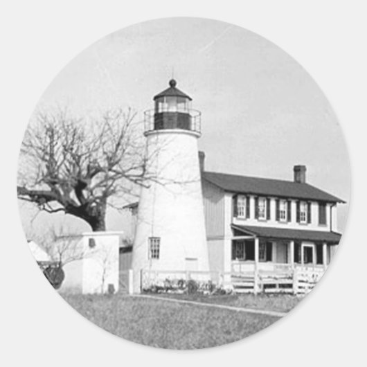 Türkei Point Lighthouse Runder Aufkleber (Vorderseite)