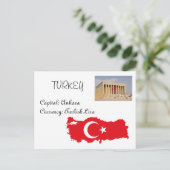 Türkei Postkarte (Stehend Vorderseite)
