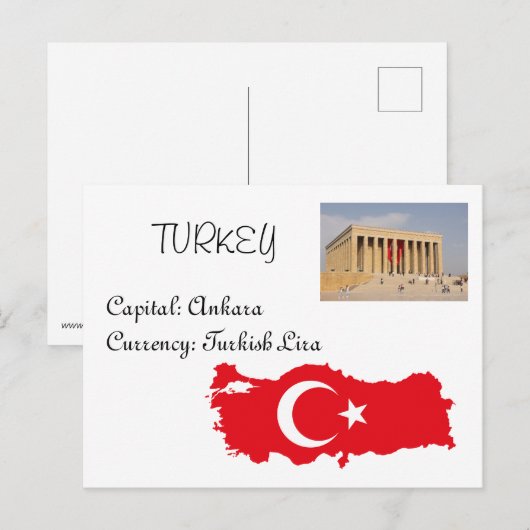 Türkei Postkarte (Vorne/Hinten)
