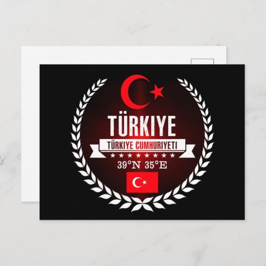 Türkei Postkarte (Vorne/Hinten)
