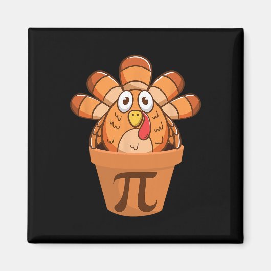 Türkei Pot Pie Funny Mah Erntedank Türkei Pot Magnet (Vorne)
