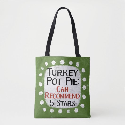 Türkei Pot Pie Review 5 Stars Tote Bag Tasche (Vorderseite)