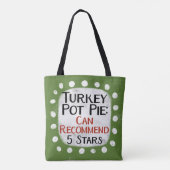 Türkei Pot Pie Review 5 Stars Tote Bag Tasche (Rückseite)