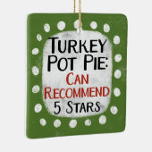 Türkei Pot Pie Review 5 Sterne Ornament (Rechts)