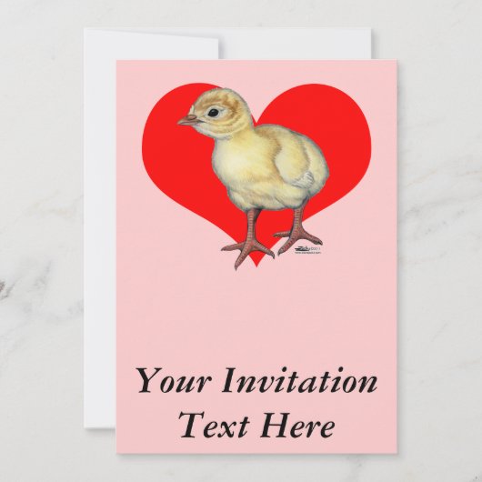 Türkei Poult Heart Einladung (Vorderseite)