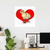 Türkei Poult Heart Poster (Heimbüro)