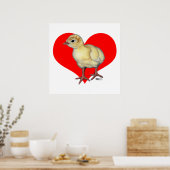 Türkei Poult Heart Poster (Küche)