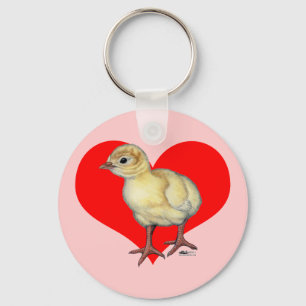 Türkei Poult Heart Schlüsselanhänger