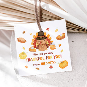 Türkei Pumpkin Autumn Erntedank Square Geschenkanhänger