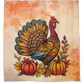 Türkei Pumpkins Erntedank Duschvorhang (Vorderseite)