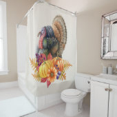 Türkei Pumpkins Erntedank Duschvorhang (Beispiel)