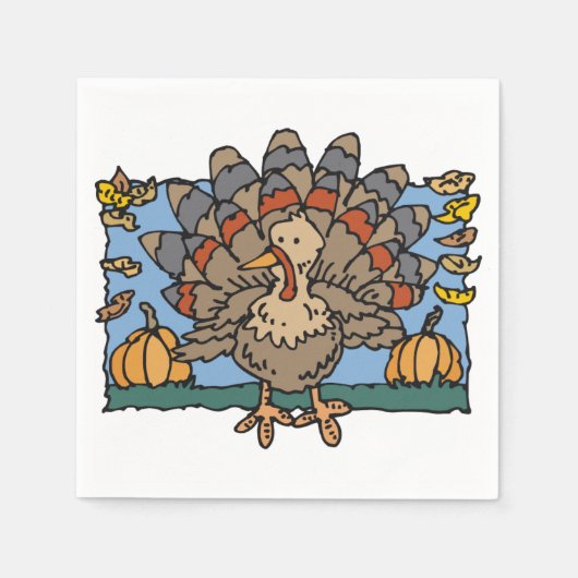 Türkei Pumpkins Serviette (Vorderseite)