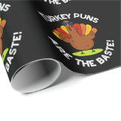 Türkei Puns sind die Baste Funny Food Puff Dark BG Geschenkpapier (Rolleneckpunkt)