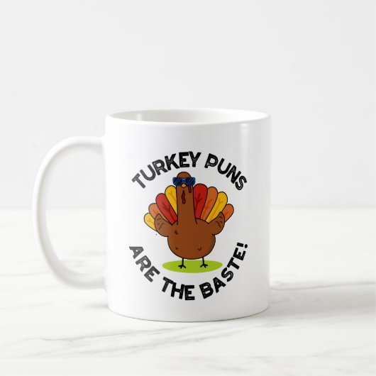 Türkei Puns sind die Baste Funny Food Puff Kaffeetasse (Links)