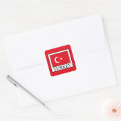 Türkei Quadratischer Aufkleber (Umschlag)