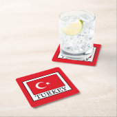 Türkei Rechteckiger Pappuntersetzer (Vor Ort)