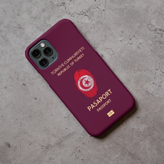 Türkei Reisepass Print Souvenir Case-Mate iPhone Hülle