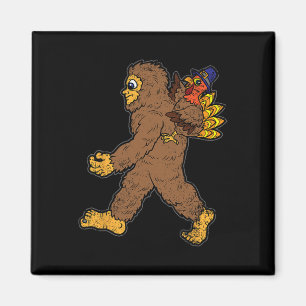 Türkei Reiten Bigfoot Erntedank Day Funny Sasqu Magnet