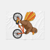 Türkei Reiten Erntedank Tag Cooles Fahrrad A Fleecedecke (Vorderseite (Horizontal))