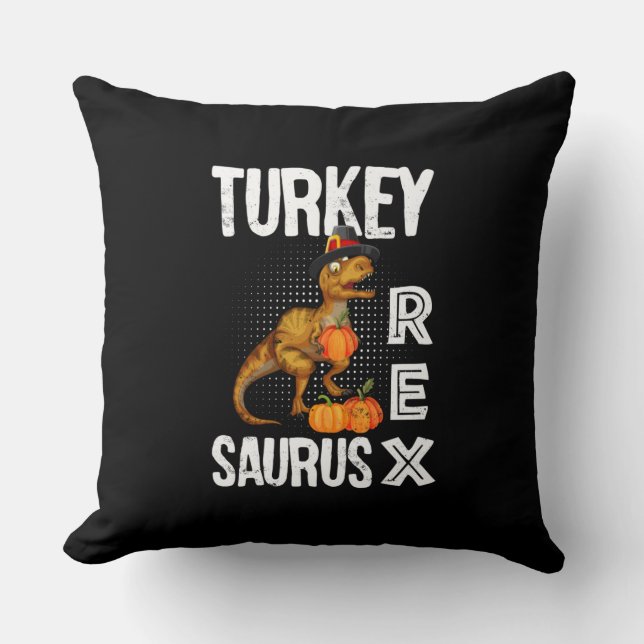 Türkei Rex Saurus - Erntedank Dinosaurier Kissen (Vorderseite)