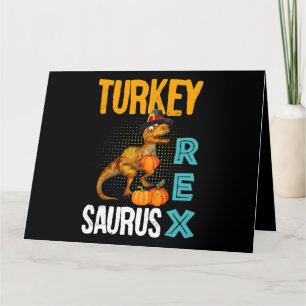 Türkei Rex Saurus Rex Animal Turkeyrex Pumpkin Din Karte