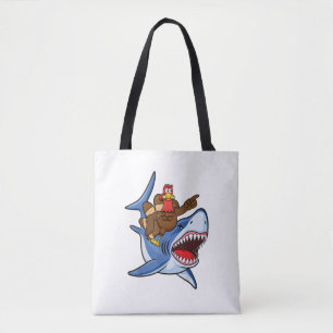 Türkei Riding Shark Erntedank Geschenk für Kinder Tasche