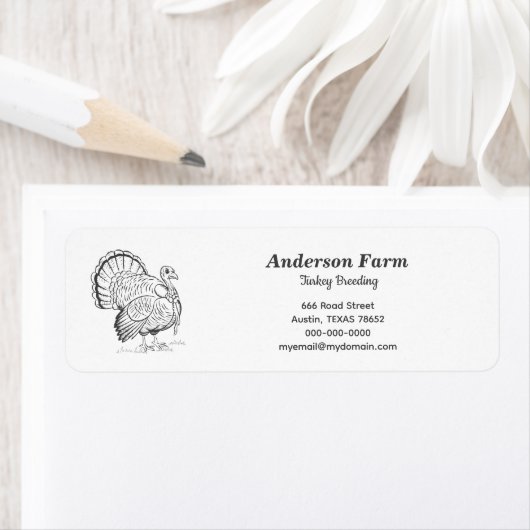 Türkei Rücksendeadresse Etikett (Insitu)