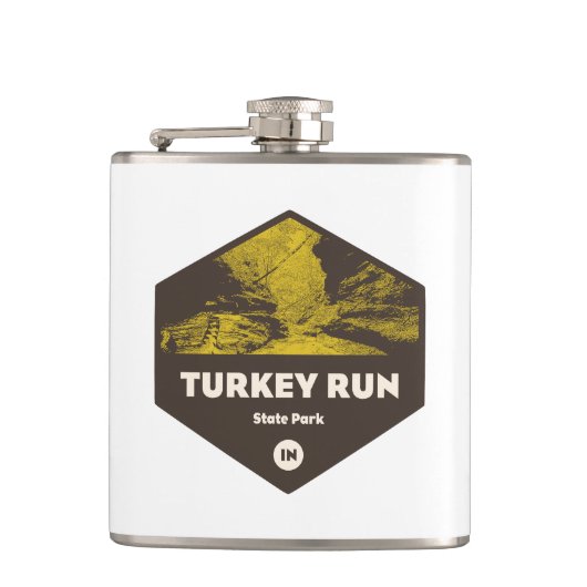 Türkei Run Staat Park Indiana Flachmann (Vorderseite)