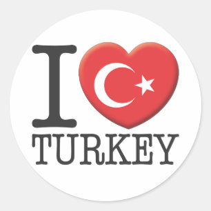 Türkei Runder Aufkleber
