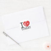 Türkei Runder Aufkleber (Umschlag)