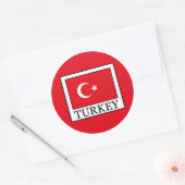 Türkei Runder Aufkleber (Umschlag)