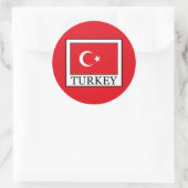 Türkei Runder Aufkleber (Tasche)