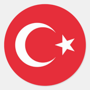 Türkei-Rundkleber Runder Aufkleber