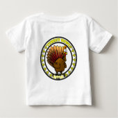 Türkei-Schüssel wechseln auf aktuelles Jahr Baby T-shirt (Rückseite)