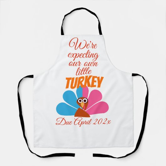 Türkei Schwangerschaftsankündigung Schürze (Vorderseite)