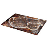 Türkei Schwanz Fungi Glass Chopping Board Schneidebrett (Ecke)