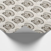 Türkei Sepia Sketch Wrapping Paper Geschenkpapier (Ecke)