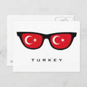 Türkei Shades benutzerdefinierten Text & Farbe Pos Postkarte (Vorne/Hinten)