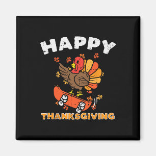 Türkei Skateboard Happy Thanksgiving Niedlich Herb Magnet