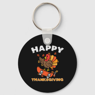 Türkei Skateboard Happy Thanksgiving Niedlich Herb Schlüsselanhänger