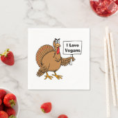 Türkei Spaß Vegan Joke Serviette (Beispiel)