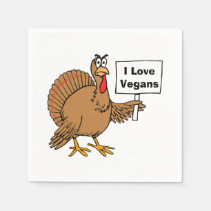Türkei Spaß Vegan Joke Serviette