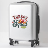 Türkei Squad Funny Erntedank Day Run Pilgrim Gi Aufkleber (Koffer)