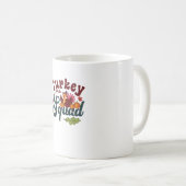 Türkei Squad Funny Erntedank Day Run Pilgrim Gi Kaffeetasse (VorderseiteRechts)