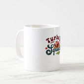 Türkei Squad Funny Erntedank Day Run Pilgrim Gi Kaffeetasse (Vorderseite Links)
