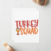 Türkei Squad Matching Outfit Türkei Erntedank Mitteilungskarte (Vorderseite/Rückseite Beispiel)