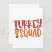 Türkei Squad Matching Outfit Türkei Erntedank Mitteilungskarte (Vorne/Hinten)
